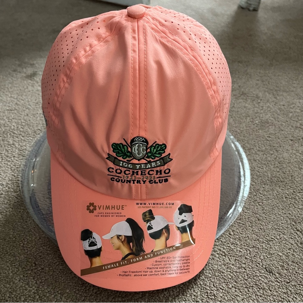 NWT Vimhue Cochecho County Club 100 Years Baseball Cap with Adjustable Strap